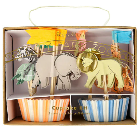 Kit de cupcakes de Safari Animals (x 24 )
