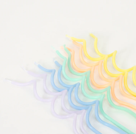 Velas Espirales Pasteles (x 20)