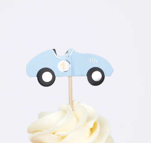 Kit de cupcakes carros(x 24 adornos)