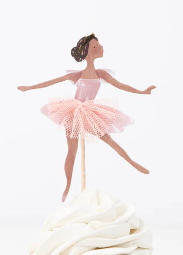 Kit de cupcakes de bailarina ballet (x 24 adornos)