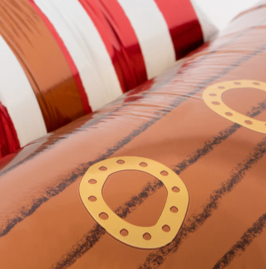 Globo metalizado de barco pirata