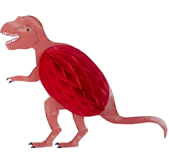 Figuras dinosaurios en forma de panal (x 3)