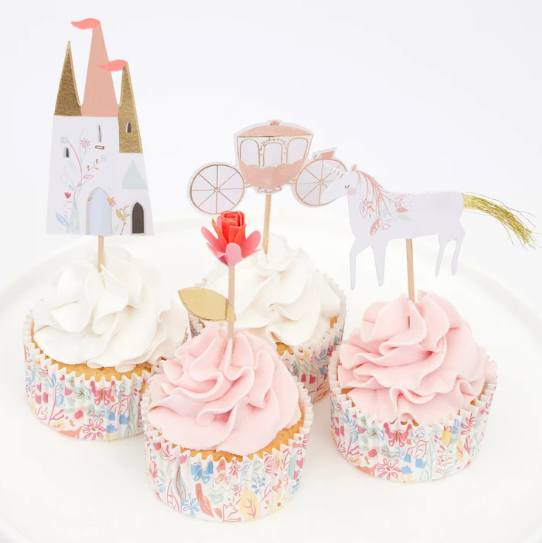Kit de cupcakes de princesa (x 24 adornos)