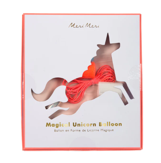 Globo metalizado de unicornio.