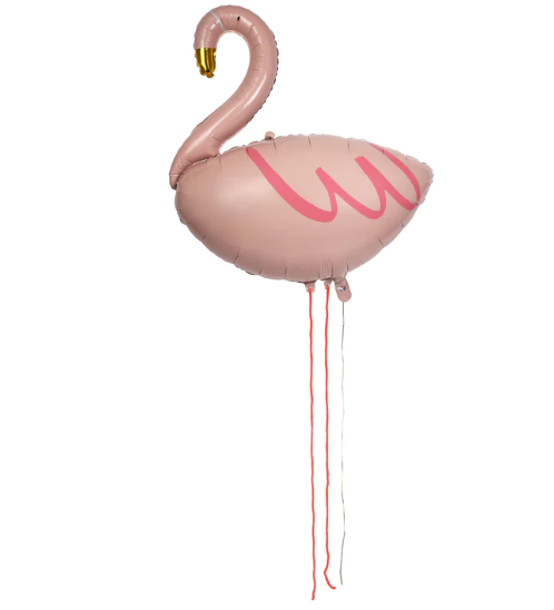 Globo metalizado de flamenco