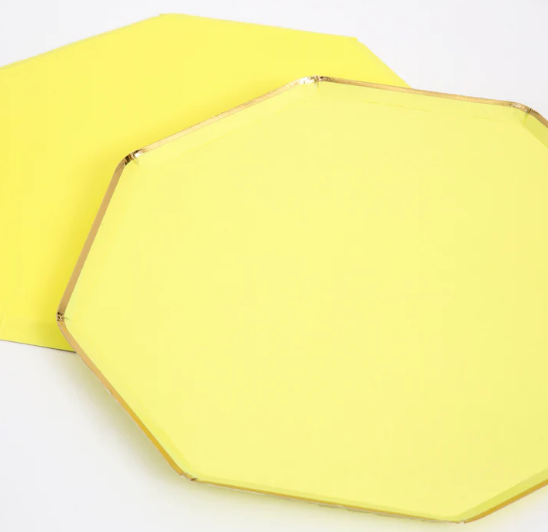 Platos pequeño  Amarillo  (x 8)