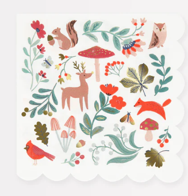 Servilletas grandes Winter Woodland x 16