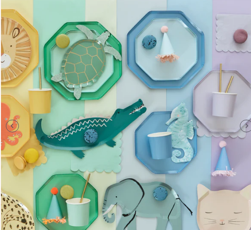 Platos pequeños lila (x8)