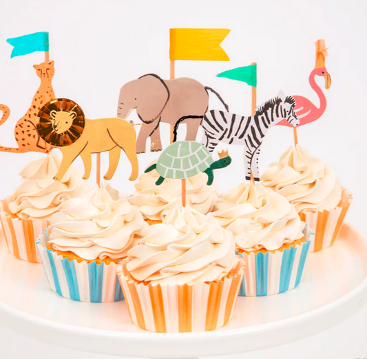 Kit de cupcakes de Safari Animals (x 24 )