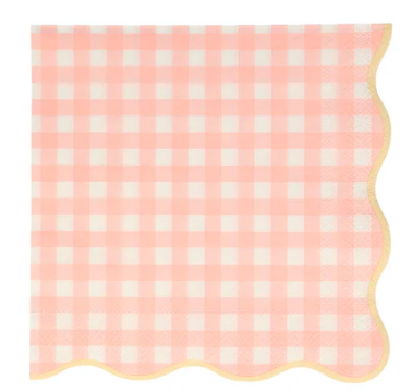 Servilletas grandes de Cuadros vichy X 20