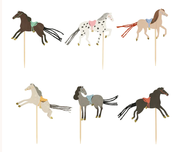 Kit de cupcake de caballo (x 24 adornos)