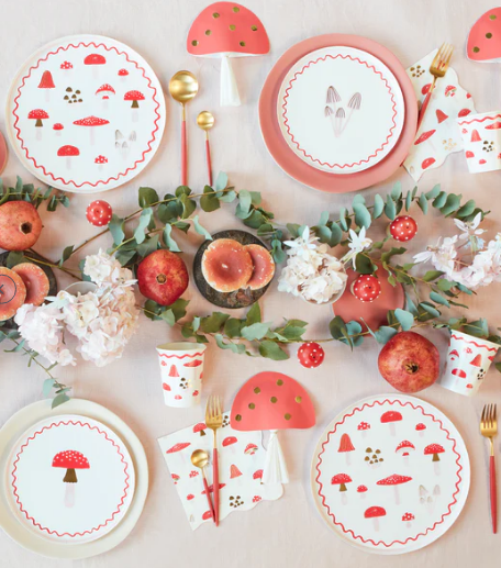 Platos de Champiñones Alegres X 6