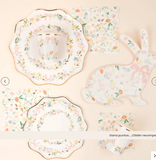 Vasos flores y lazos (x8)