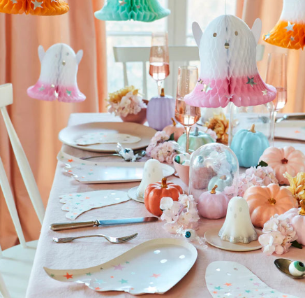 Platos de fantasmas con estrella (x8) producto sin empaque original