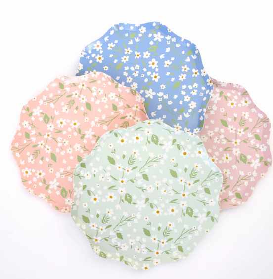 Platos pequeños florales Ditsy (x 12)