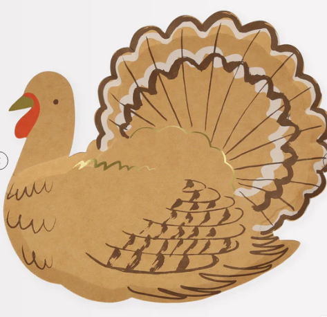 Platos de Pavo (acción de gracias) X 8
