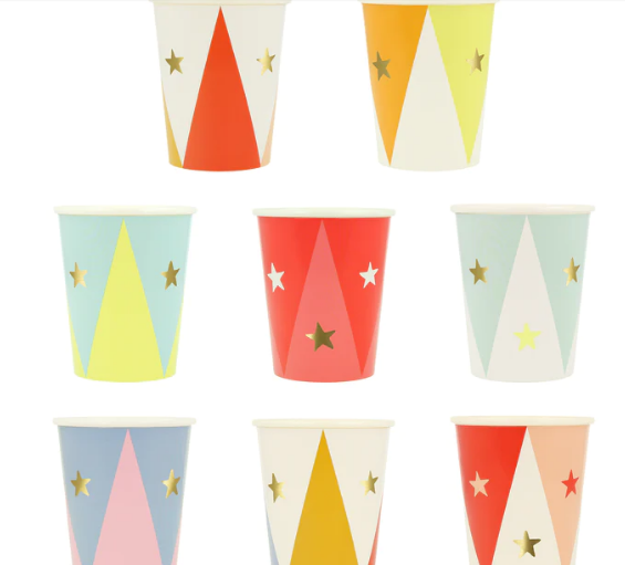 Vasos de circo (x 8)