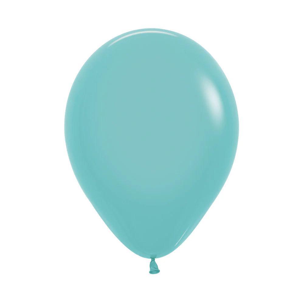 GLOBO LATEX REDONDO FASHION AGUAMARINA R-12