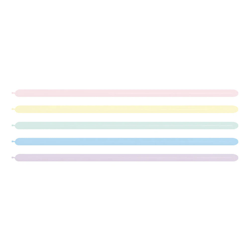 GLOBO LATEX TUBITO PASTEL MATE SURTIDO