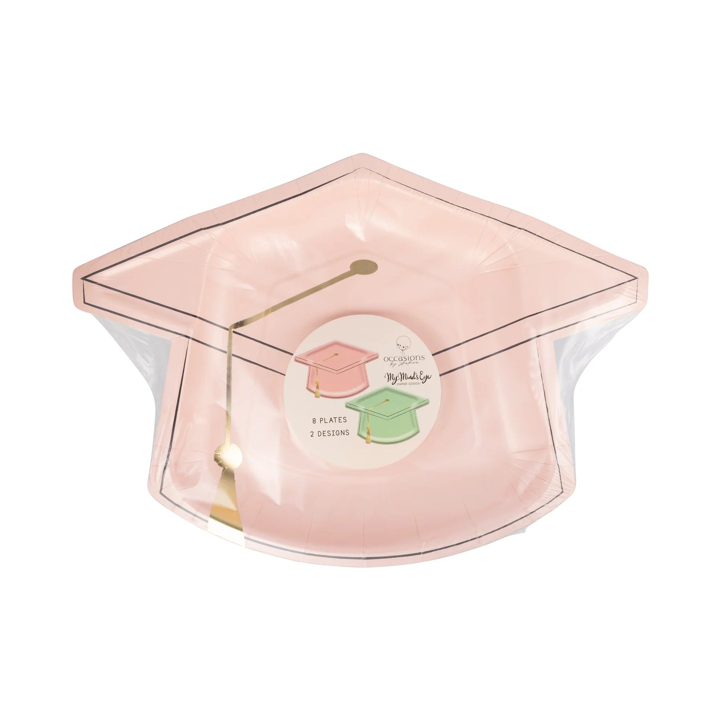 Platos de gorro de graduación (x8)