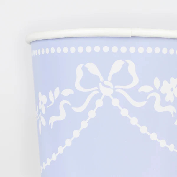 Vasos azul rococó