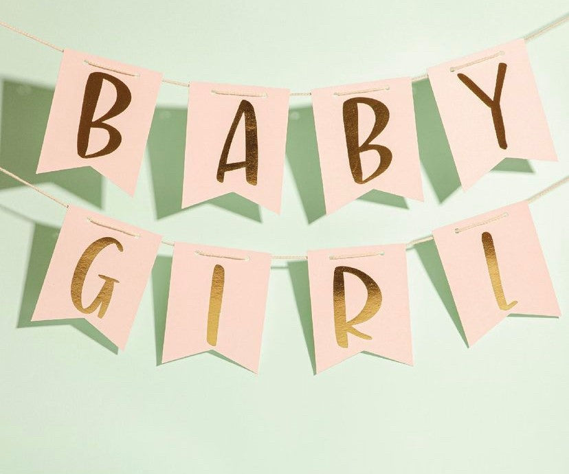 banner baby shower (girl- boy)