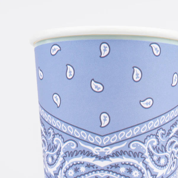 Vasos western Bandana (x8)