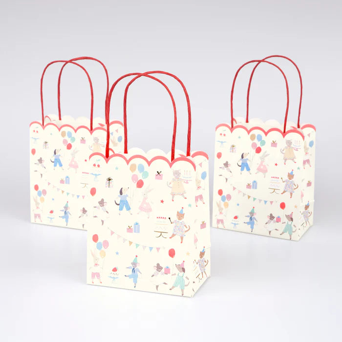 Bolsas de fiesta amigos animales (x8)