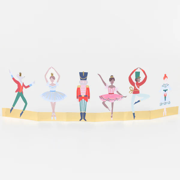 Tarjeta de navidad ballet cascanueces