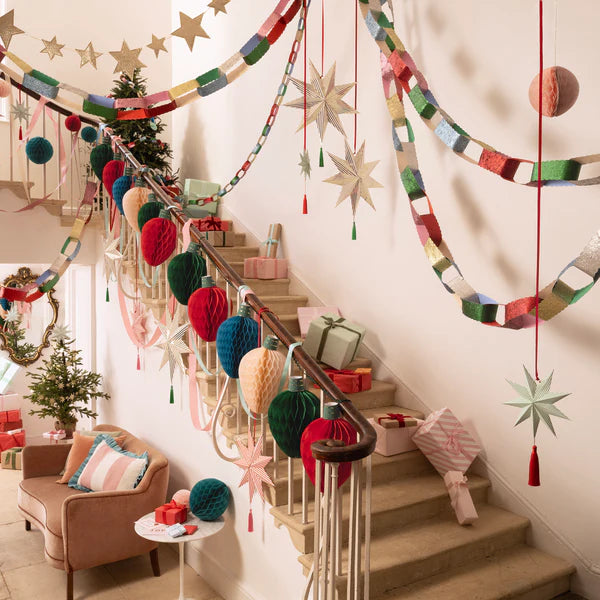 Decoración de estrellas a rayas (x3)