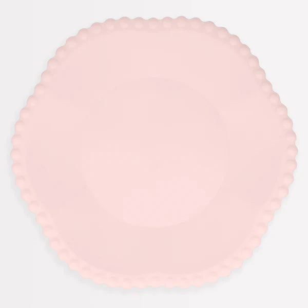 Platos grande compostables rosado (x8)