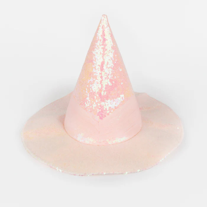 Sombrero de bruja rosa
