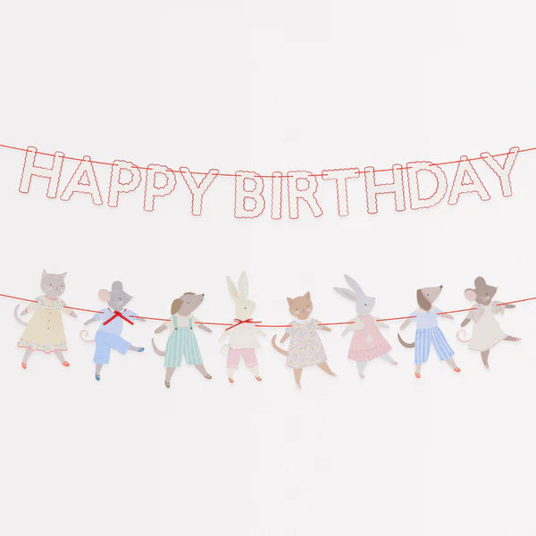 Guirnalda de amigos animales