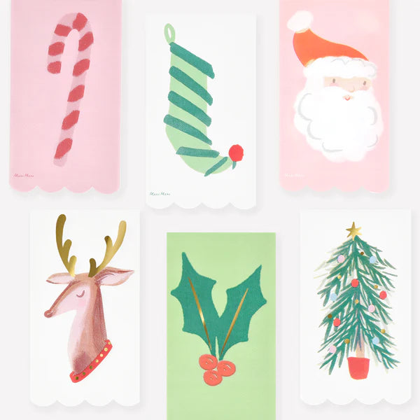 Toallas de navidad con iconos navideños (x16)