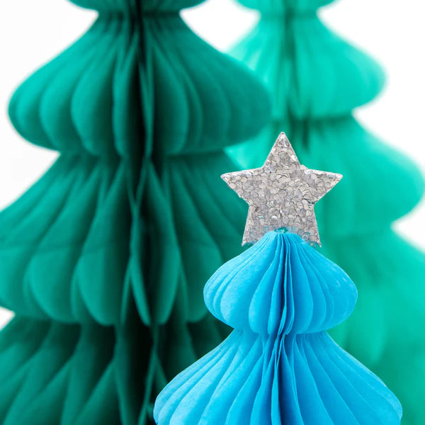 Decoración panal de arcoíris árbol de navidad (x10)