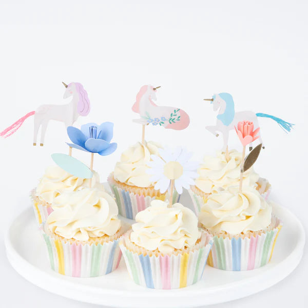 Kit de cupcakes unicornio del jardín (x24)