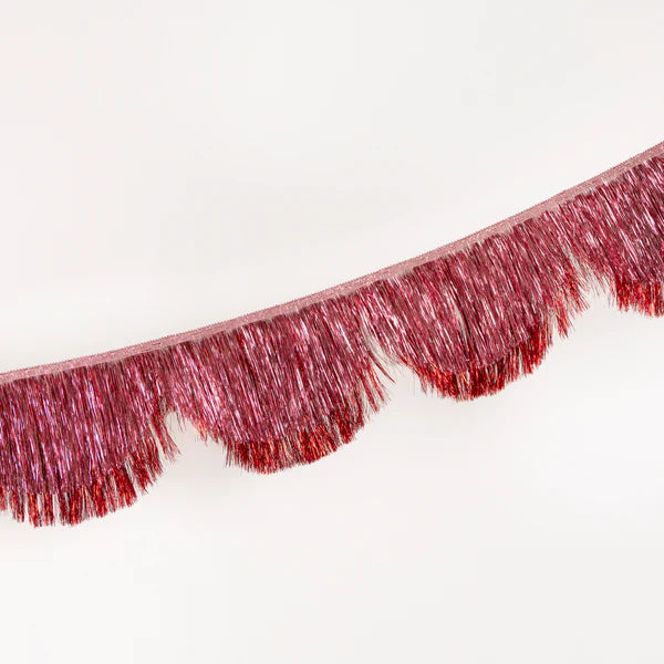 Guirnalda de ondas con brillo rosa