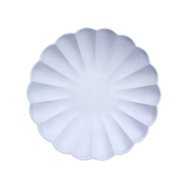 Platos compostables multicolores (x8)