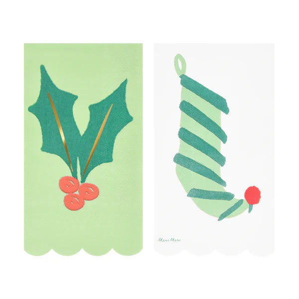Toallas de navidad con iconos navideños (x16)