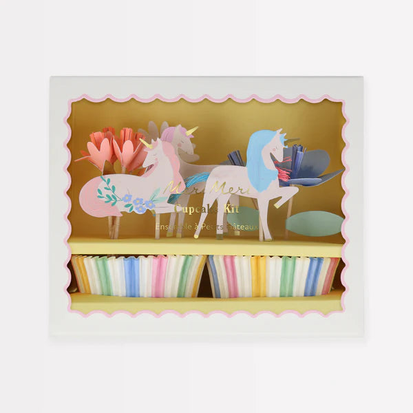 Kit de cupcakes unicornio del jardín (x24)