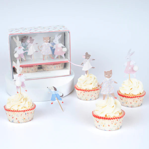 Kit de cupcacke fiesta amigos animales (x24)