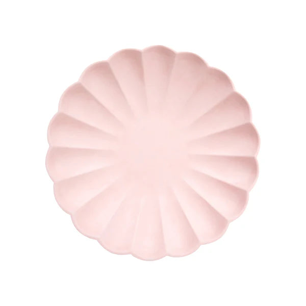 Platos compostables multicolores (x8)