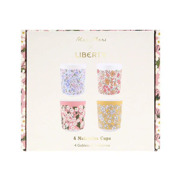 Vasos pequeños melamina x liberty (x4)