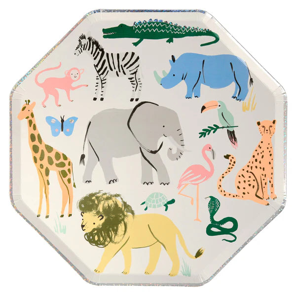 Plato safari animales (x 8)