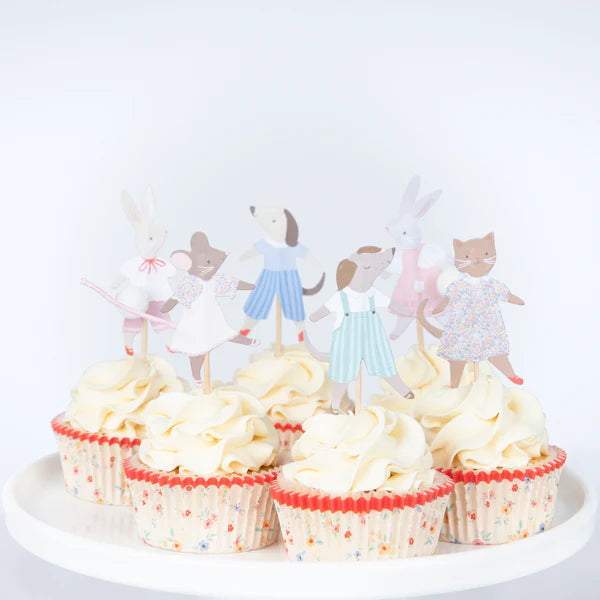 Kit de cupcacke fiesta amigos animales (x24)
