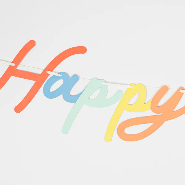 Guirnalda feliz cumpleaños multicolores