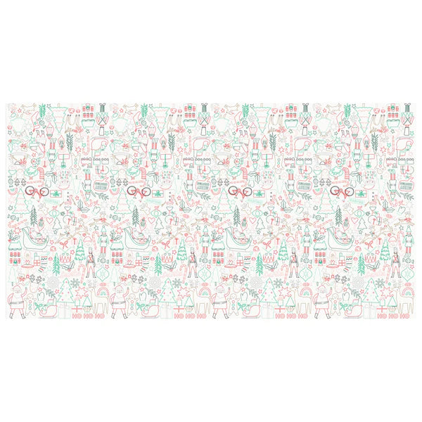 Mantel Navideño para colorear