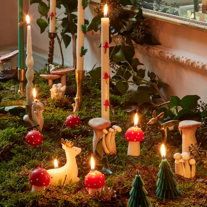 Mini velas de hongo (x6)