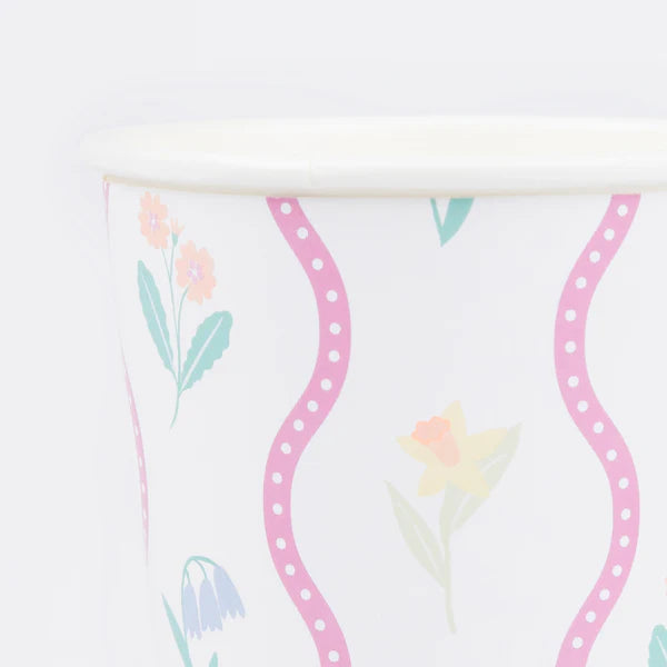 Vasos estampado floral de Bloomsbury (x8)