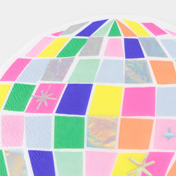 Servilleta bola de discoteca (x16)